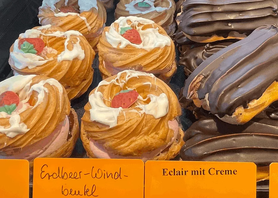 Windbeutel und Eclair