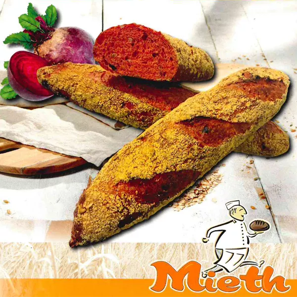 Brot des Monats Juni- Rote Bete-Maisbaguette